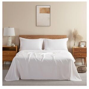 White king linen sheets